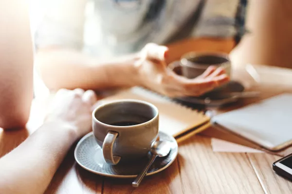 Clientes del café